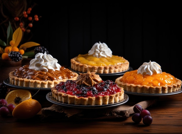 Thanksgiving-Kuchen zum Abendessen