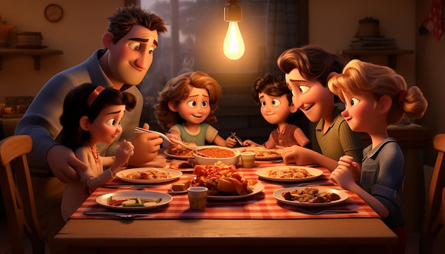 Thanksgiving-Stil von Pixar