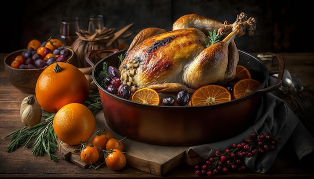 Thanksgiving, Thanksgiving Country Dinner, Türkei, Generative KI