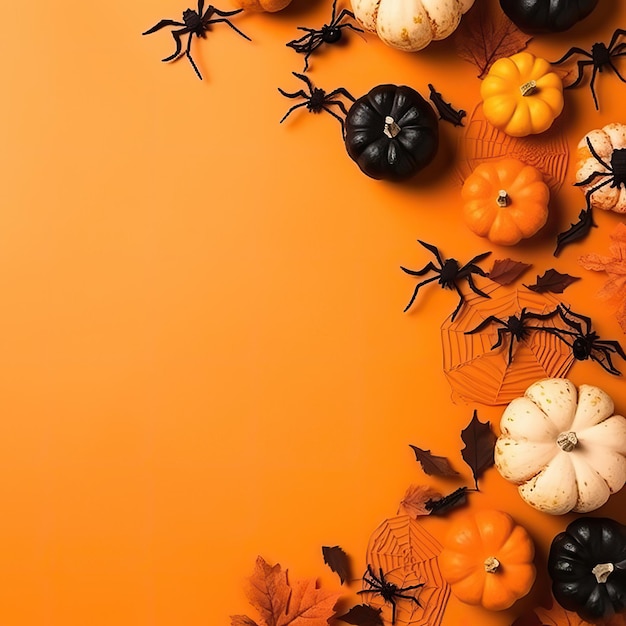 Thanksgiving- und Halloween-Banner-Dekorationshintergrund