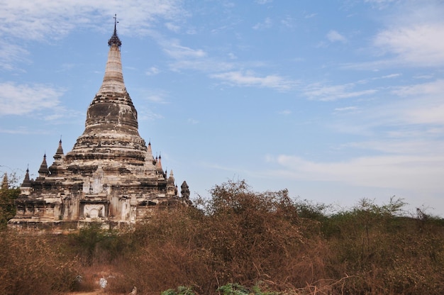 Thatbyinnyu Phaya Pagoda paya templo chedi para birmaneses e viajantes estrangeiros visitam respeito orando ao deus buda em Bagan ou Pagan Heritage cidade antiga na região de Mandalay Myanmar ou Burma