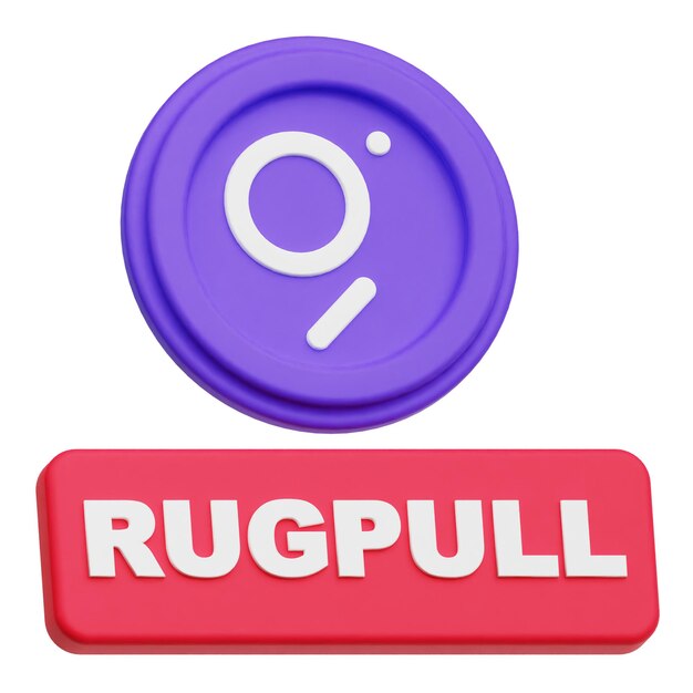 the graph crypto coin 3d icon isolated on the white background