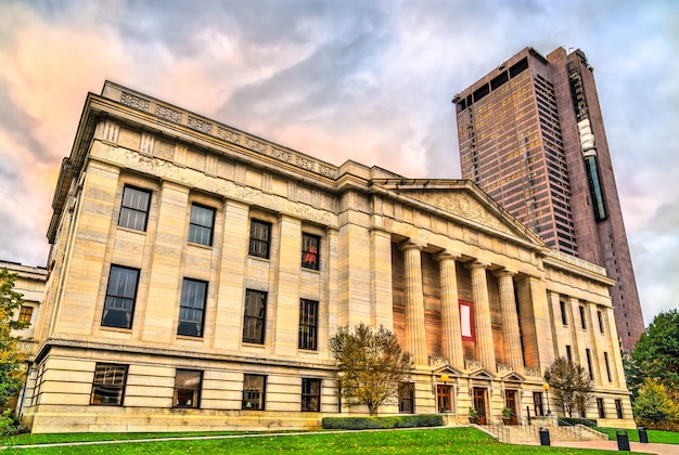 The Ohio Statehouse, o edifício do capitólio do estado e sede do governo do estado americano de Ohio. Columbus, Estados Unidos