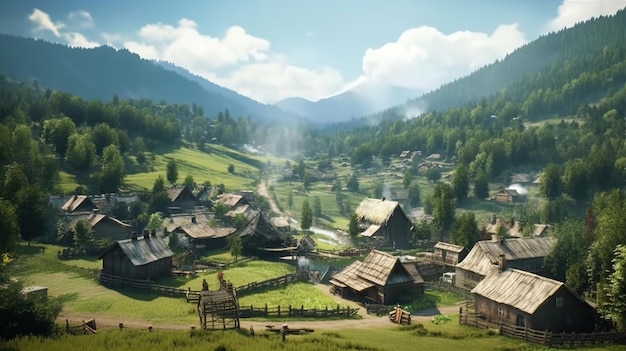 The Witcher 3: Wild Hunt é uma vila nas montanhas