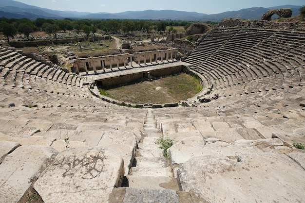 Theater der antiken Stadt Aphrodisias in Aydin Turkiye