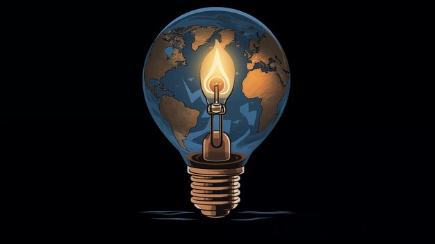 Foto thema des earth hour-tages