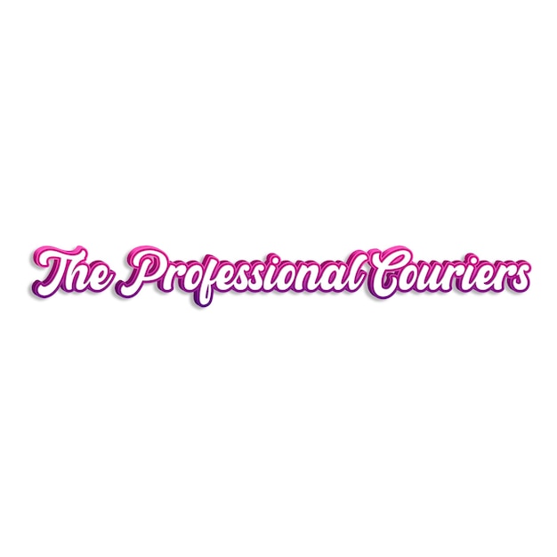 Foto theprofessionalcouriers tipografia 3d design amarelo rosa branco foto de fundo jpg.