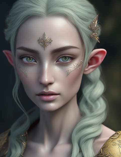 Ätherische Eleganz Der Augmented Polished Elf