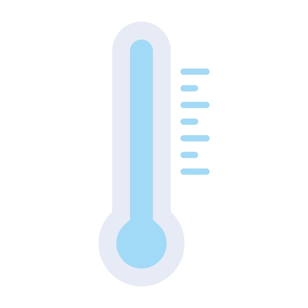 Foto thermometer-flache illustration