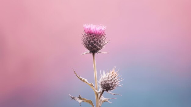 Thistle Hintergrundbilder Natürliche Farben heller Hintergrund Generativ Ai