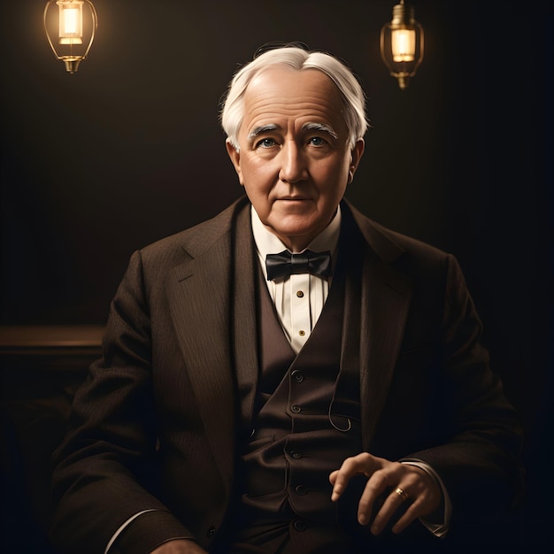 Thomas Edison Biographie Erfinder und Innovator Thomas Edison erfindet Edison Glühbirne Tho
