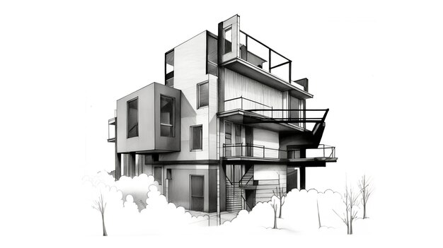 Threadlove_dibujo_arquitectónico_de_casa_negro_blanco_de_blanco_3