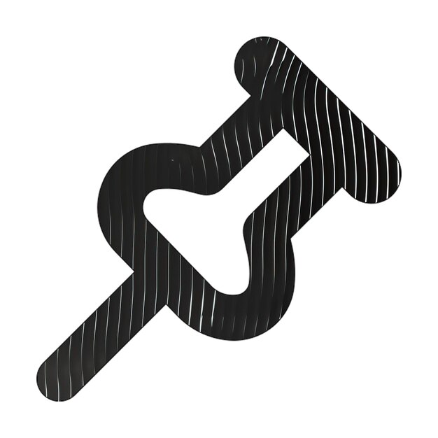 Foto thumbtack-symbol schwarz-weiß-linien-textur