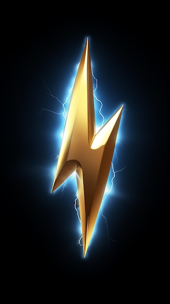 Foto thunder bolt icon 3d render flash relâmpago venda