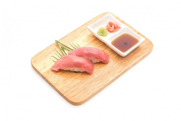 Thunfisch Nigiri Sushi - japanischer Essensstil