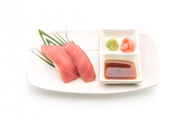 Thunfisch-Nigiri-Sushi - japanisches Essen