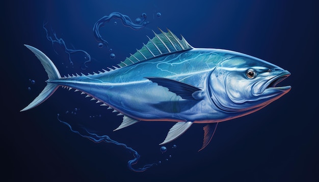 Thunnus ist eine Art von Fisch, der im Ozean lebt.