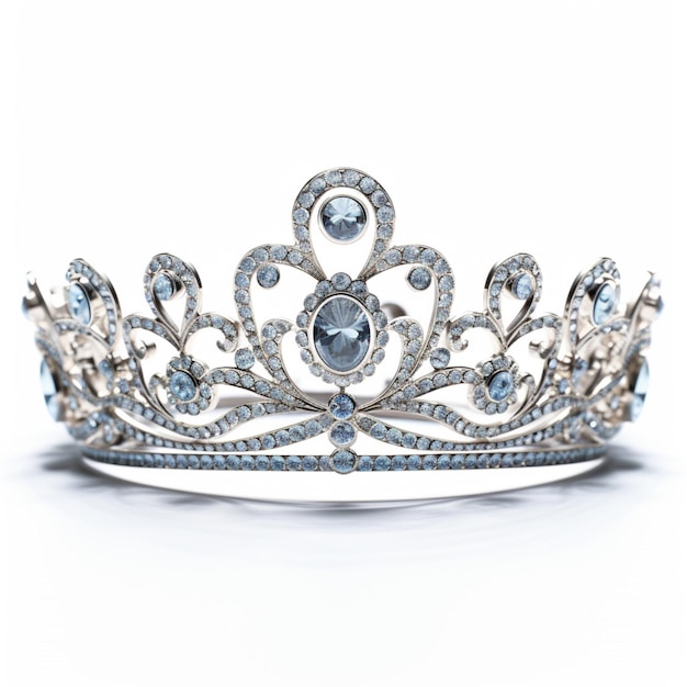 Tiara con fondo blanco de alta calidad ultra hd