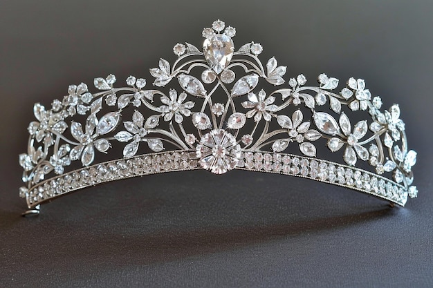 Foto una tiara real usada por una reina en su día de coronación