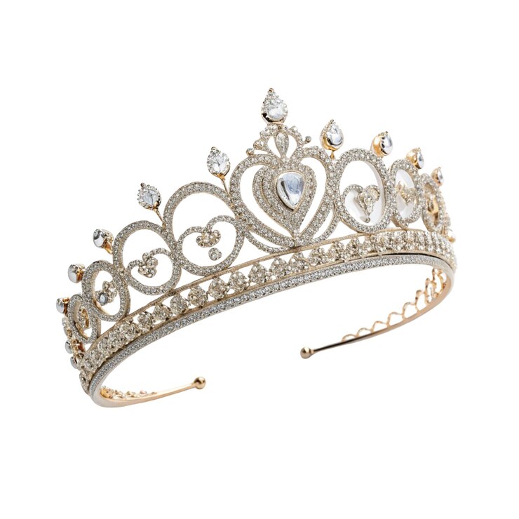 Foto tiara-schmuck, isoliert auf durchsichtigem hintergrund