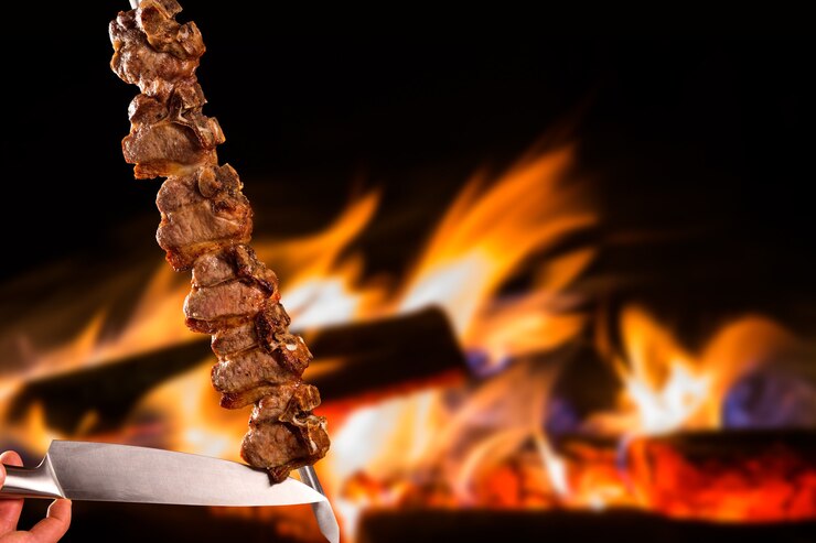 Foto tibon, tradicional churrasco brasileiro.