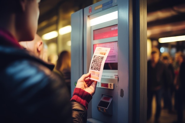 Ticket-Touch-Pay-Bahnhof-Karten-Pass-Generator Ai