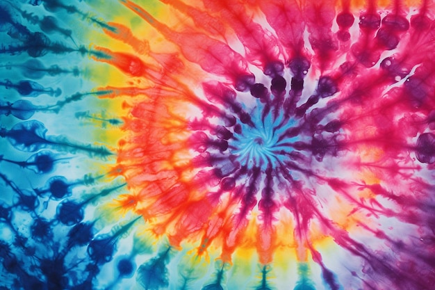 Foto tie dye es una colorida ia generativa.