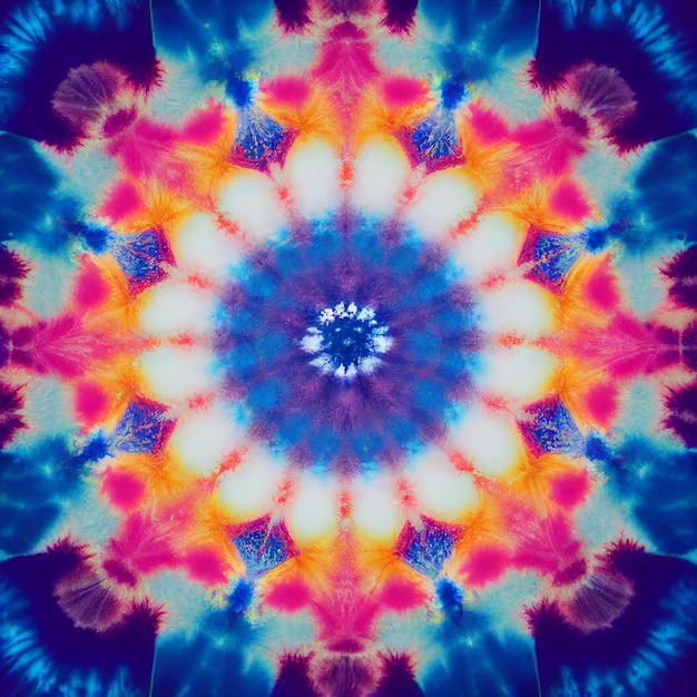 Tie dye mandala fondo hippie camisa colorida fondo de pantalla