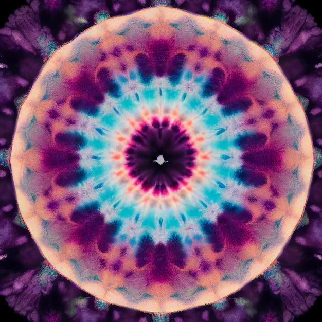 Tie Dye Mandala Hintergrund Hippie bunte Hemdtapete
