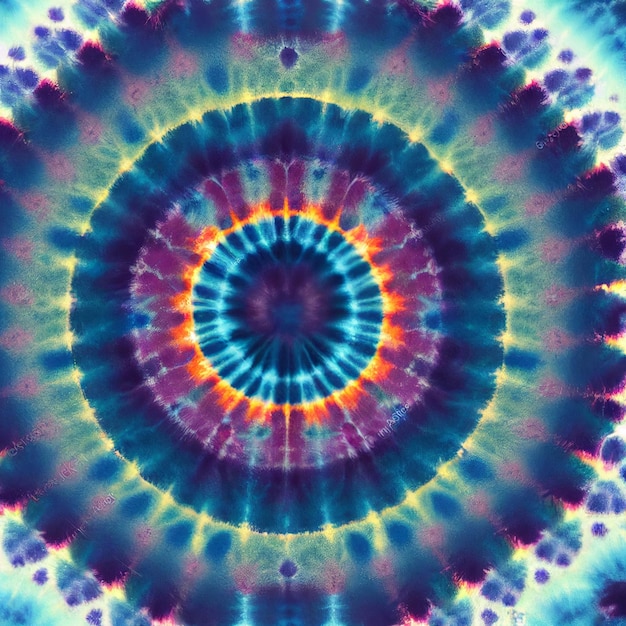 Tie Dye Mandala Hintergrund Hippie bunte Hemdtapete