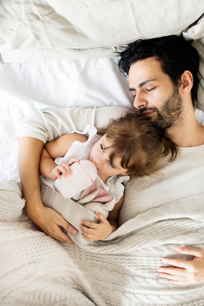 Foto tiempo de calidad de padre e hija