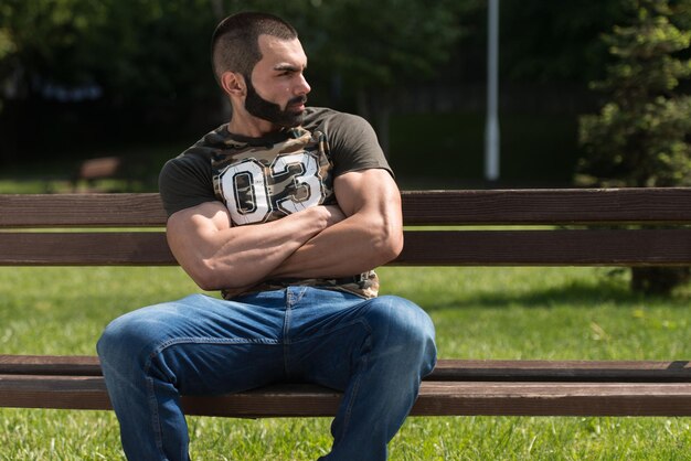 Tiempo de descanso al aire libre en el parque