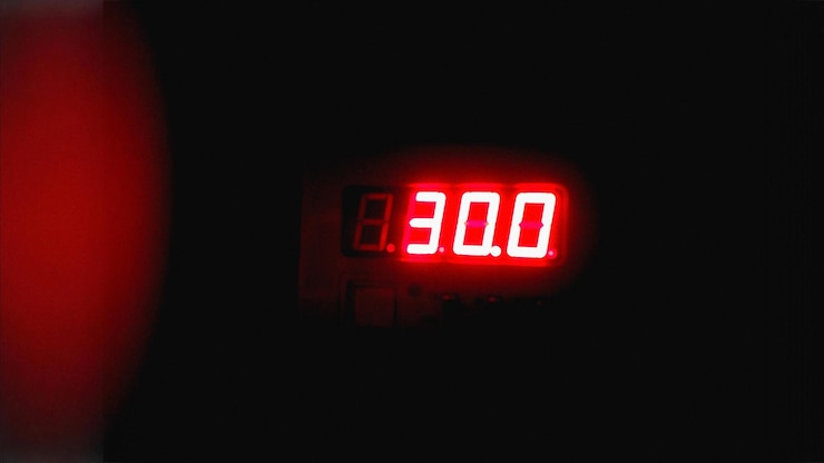 Foto el tiempo es caluroso 30 grados centígrados