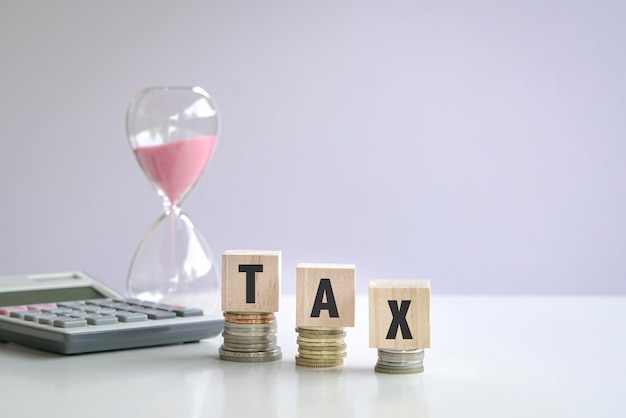 Tiempo de impuestos o concepto de presentación de impuestos