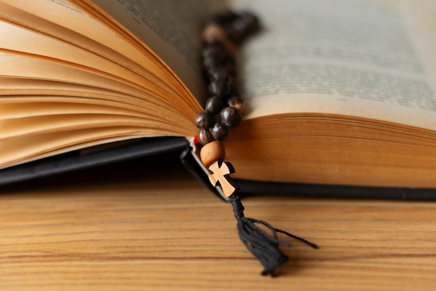 Foto tiempo de oración tradición religiosa