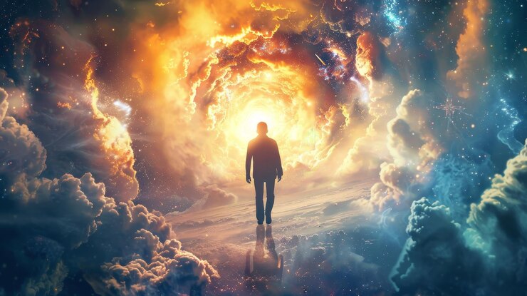 Foto los tiempos finales como un tiempo de despertar espiritual ai generó ilustración