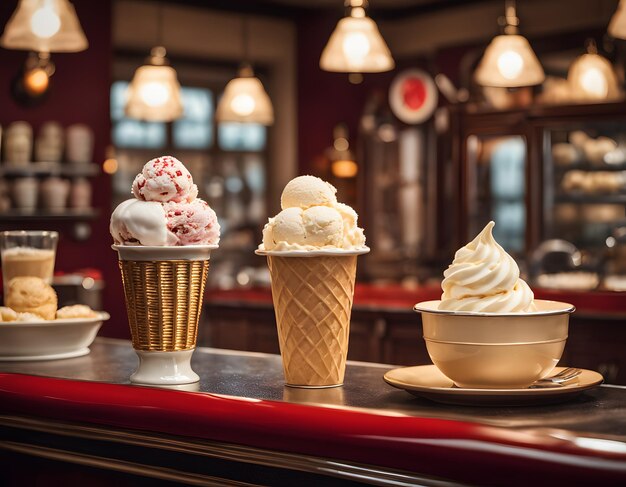 La tienda de helados.