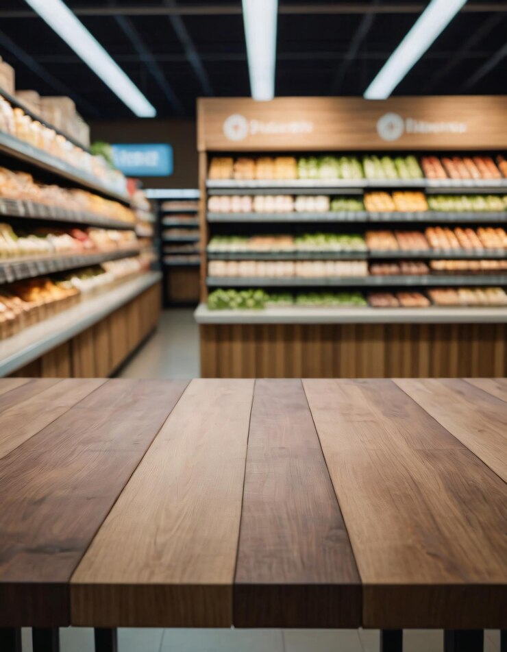 una tienda con un letrero que dice gourmet en él