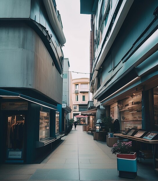 Foto una tienda con un letrero que dice la parte superior