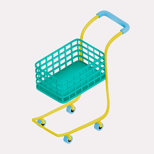 tienda en línea Ilustración 3D Renderización 3D
