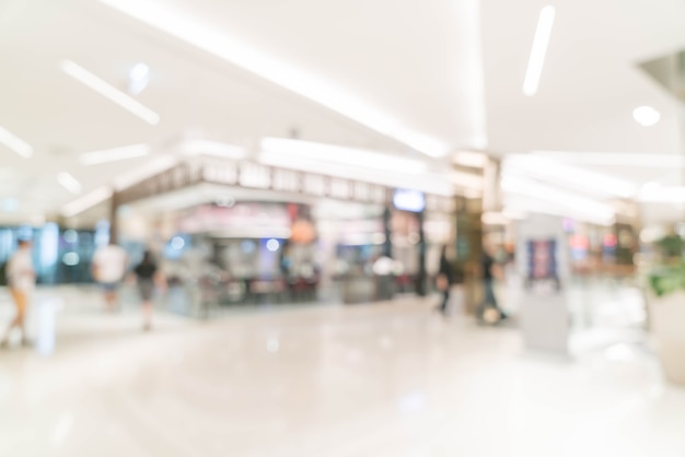 tienda minorista borroso abstracto en un centro comercial de lujo