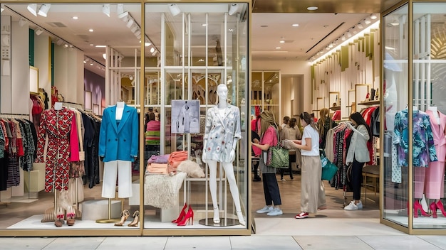 Tienda de moda para mujeres en el centro comercial