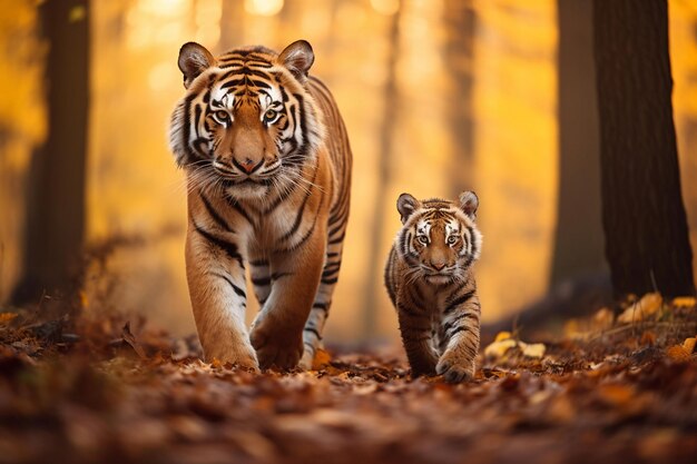 Tierfotografie Tiger und sein Junge