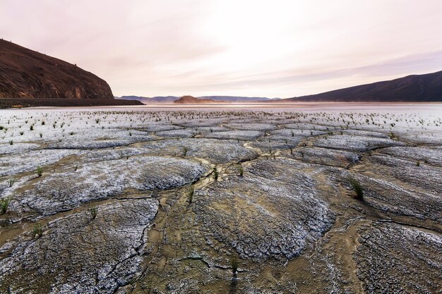 Tierras secas en el desierto