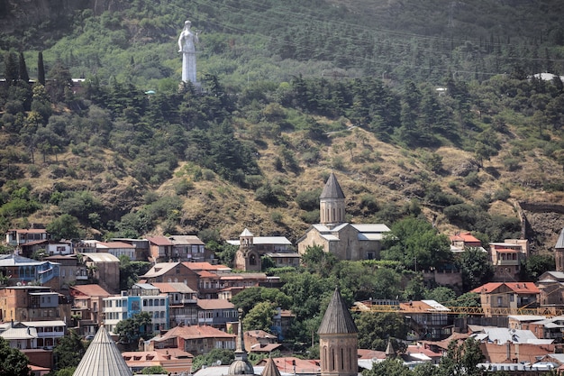 Tiflis, Georgien, 18. Juli 2017: Blick auf das Denkmal der Königin Tamar