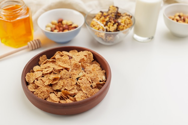 Tigela de muesli saudável