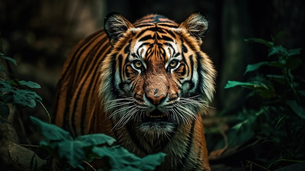 Tiger-Filmhintergrund Generative KI