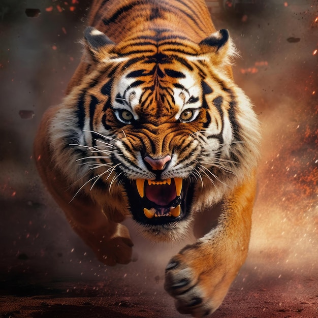 Tiger-Katalog kraftvoller und schöner Momente für Tierliebhaber