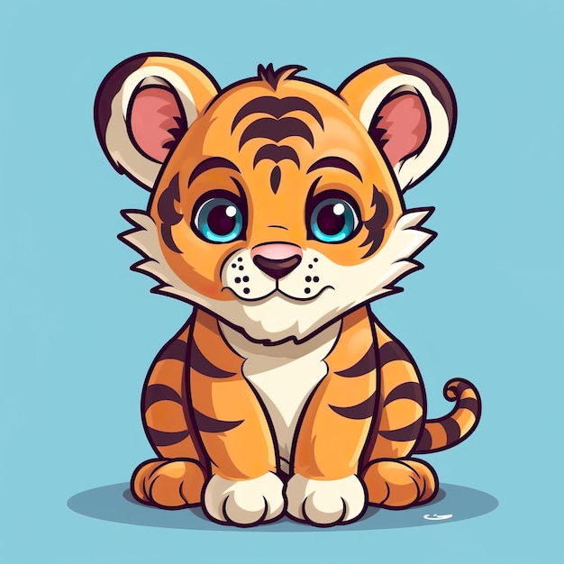 Tigerillustration ai generiert