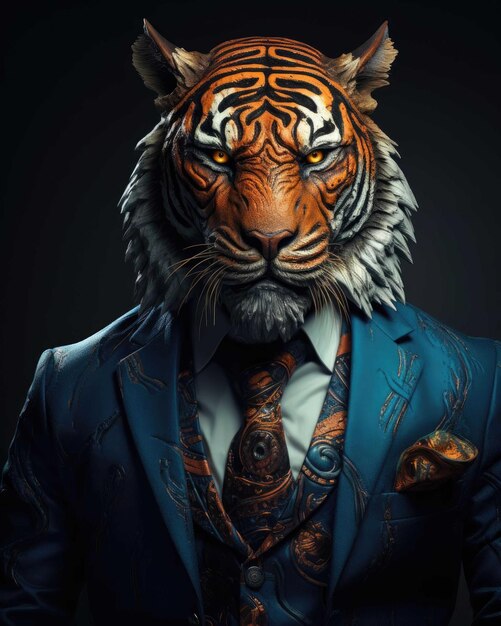 Tigre 3d  Foto Premium